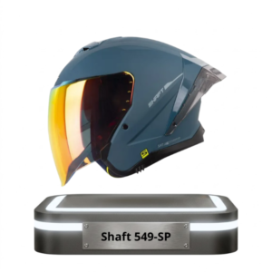 Casco integral Shaft 549 SP color azul petróleo con visor