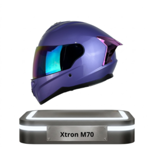 Casco integral Xtrong M70 color morado metalizado