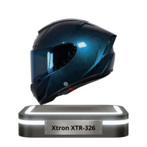 Casco integral Xtrong XTR 326 color azul escarchado metalizado