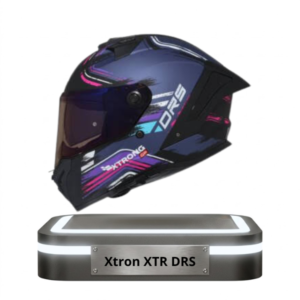 Casco integral Xtrong XTR DRS color azul oscuro con líneas