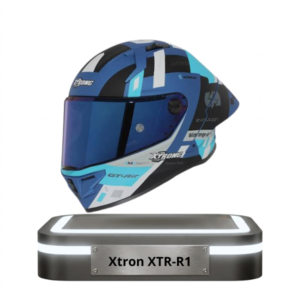 Casco integral Xtrong XTR R1 color azul y blanco