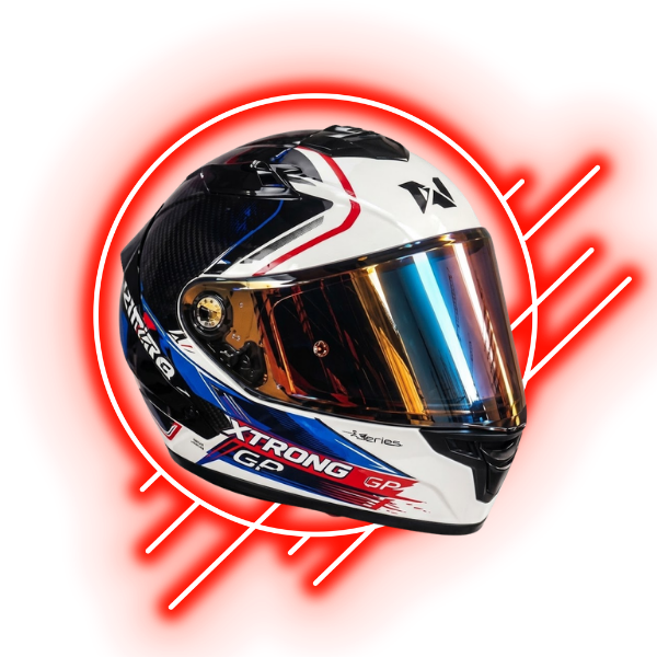 Categoría de cascos para motociclistas en El Rincón de Migue, mostrando un casco integral Xtrong deportivo.
