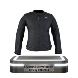 Chaqueta motera de protección Xtrong XTR 2133 estilo casual negra