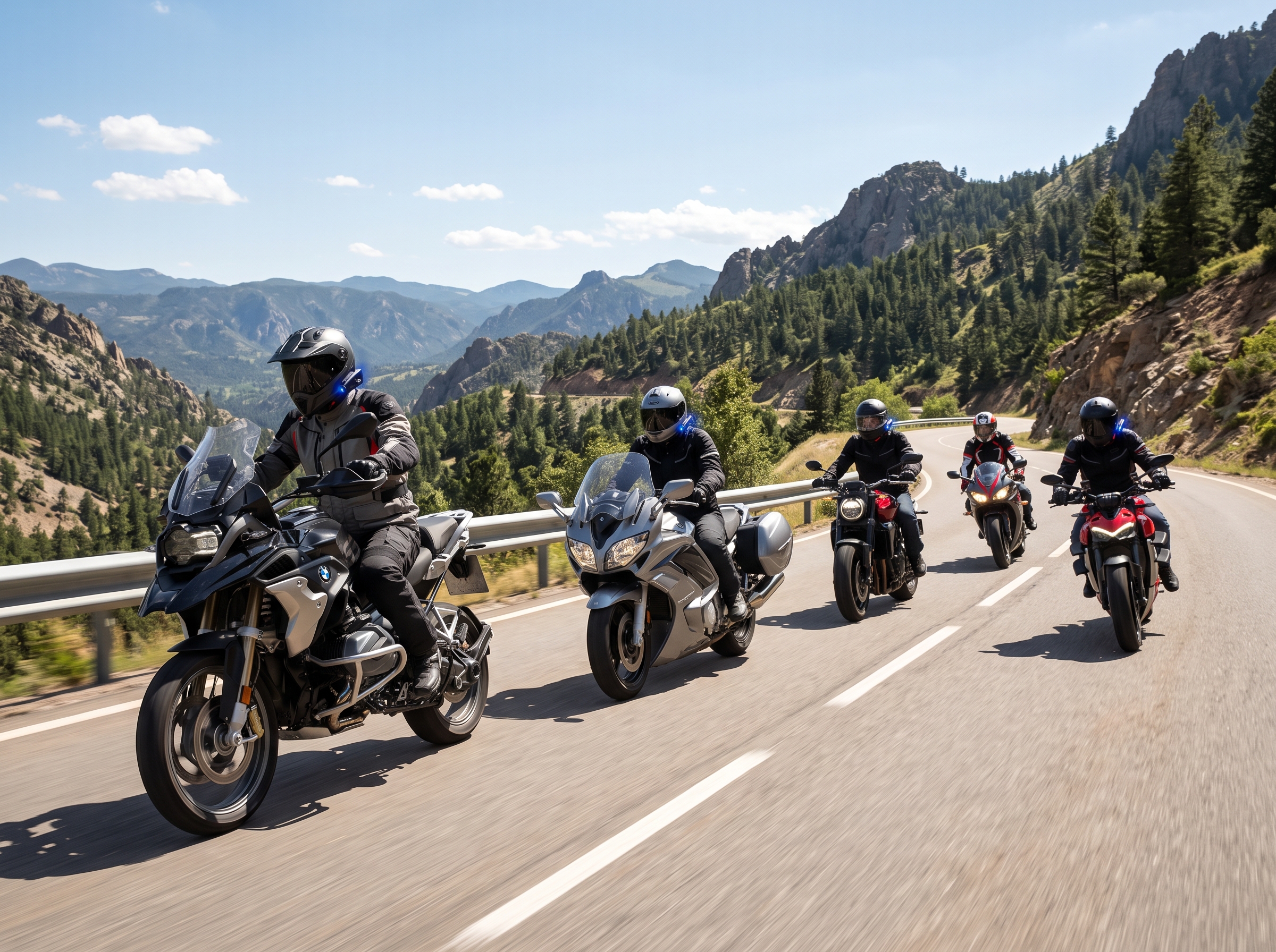 Mejora al rodar en grupo con intercomunicadores para moto en Colombia