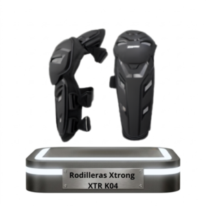 Par de rodilleras articuladas de protección Xtrong XTR K04 en color negro